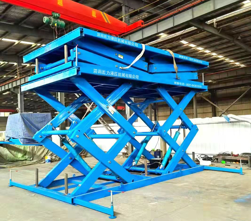 2臺固定剪叉式升降平臺調(diào)試完畢！